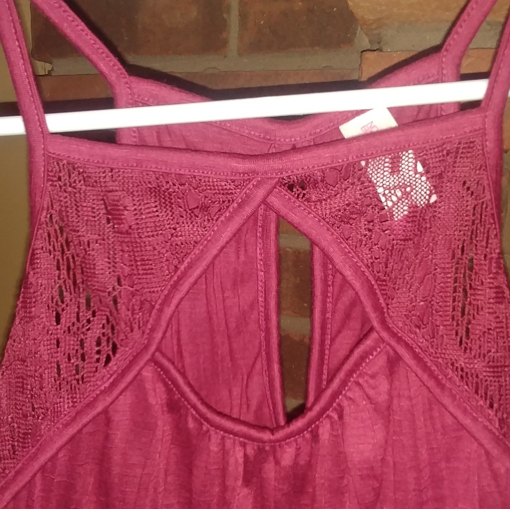 Deep Burgandy/Wine Colored Spaghetti Strap Top